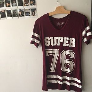 Maroon t shirt dress