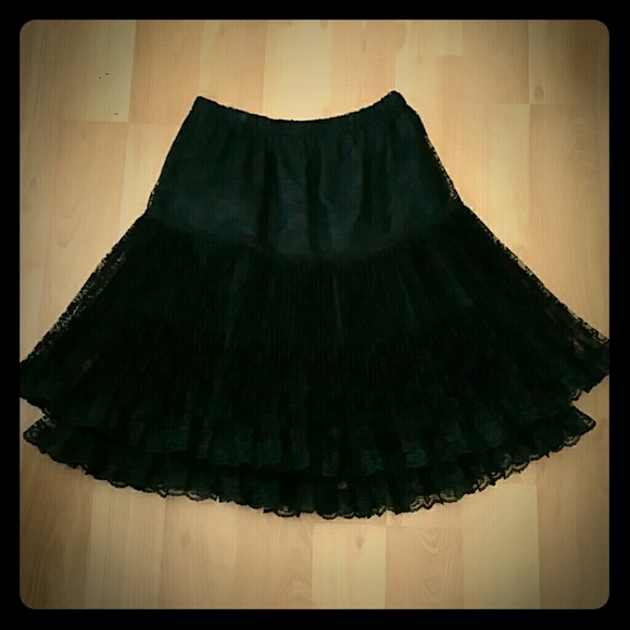 Black Lace Skirt