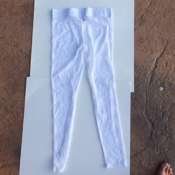 White Lace Leggins