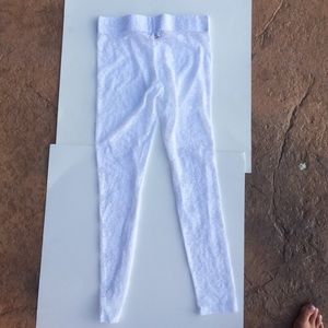 White Lace Leggins