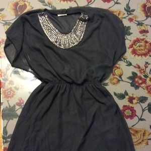 Black and silver dress