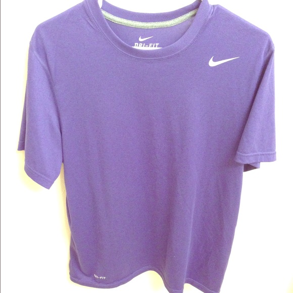 Purple Nike Dri Fit shirt