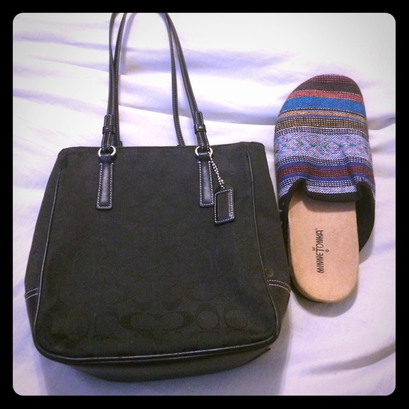 Coach Black Lunch Tote