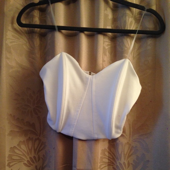 Cropped  bustier top