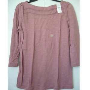 NWT Loft Inlay Boatneck Tee
