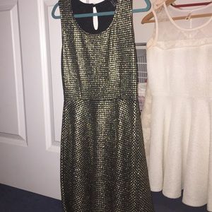 Black and Gold Skate Dress