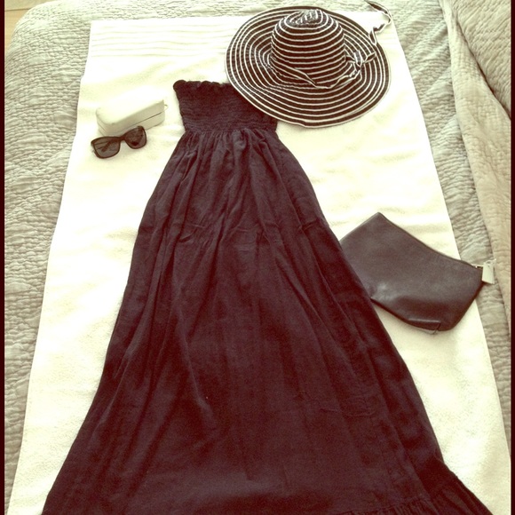 Beach Bound black maxi