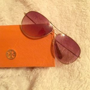 Tory Burch Aviator Sunglasses