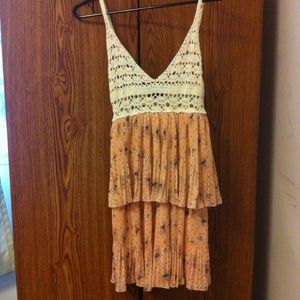 Crochet Layered Tiered Summer Dress