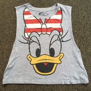 Forever 21 Daisy Duck Muscle Tee