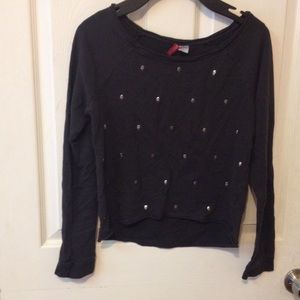 Skull studded sweater