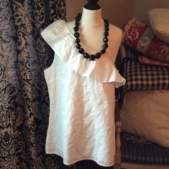 Banana Republic One Shoulder Blouse NWT