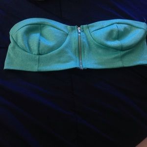 Large teal bralette