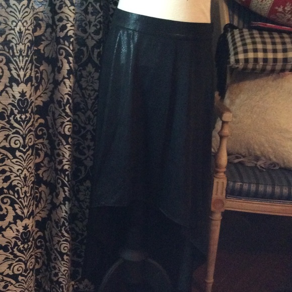 Forever 21 Snakeskin High Low Skirt