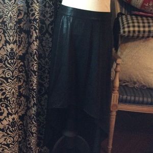 Forever 21 Snakeskin High Low Skirt