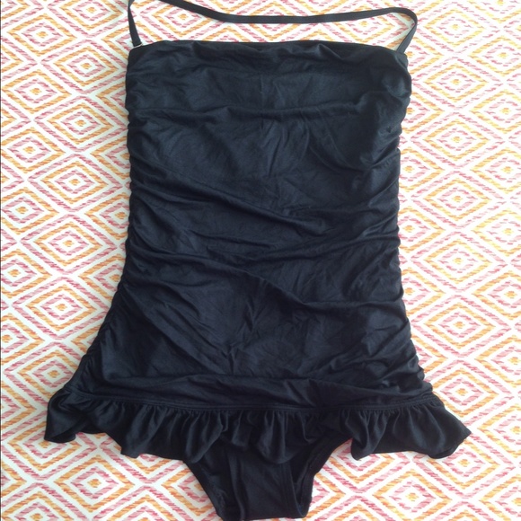 🌷Juicy Couture Black One Piece Swimdress Suit