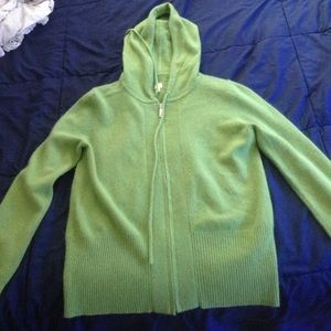 Future Paradise Cashmere green sweater