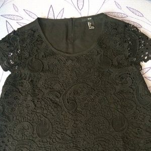 Lace Overlay Top