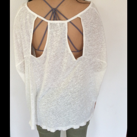 Free people open back top