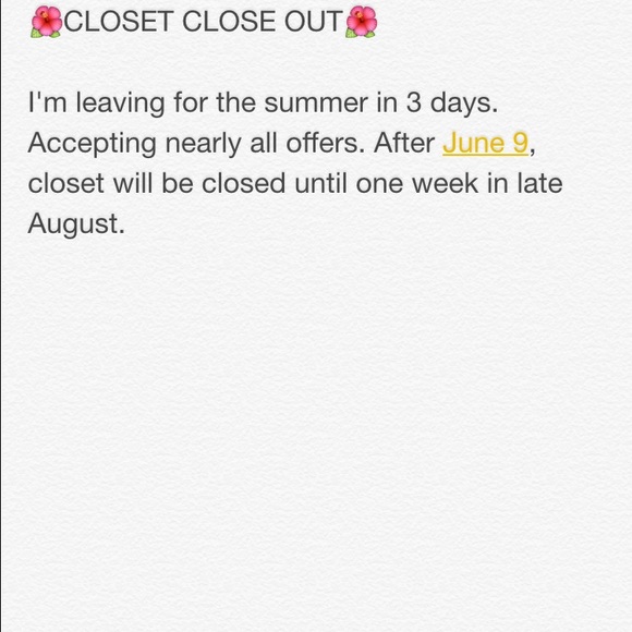 Closet Close Out
