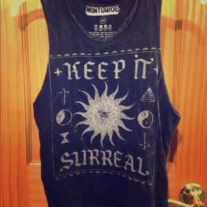 "Keep It Surreal" muscle tee