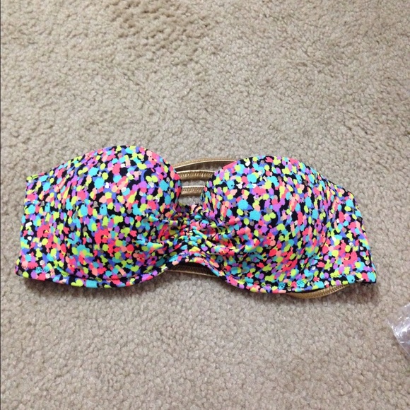 Victoria Secret confetti print black bikini!