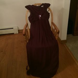 Beautiful Deep plum Full length dress