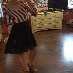 Striped dress.