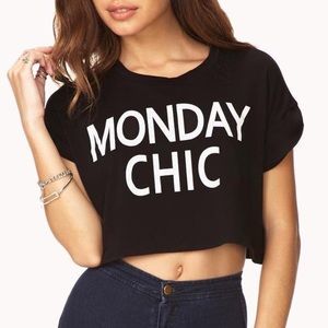 Monday chic crop top