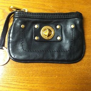 Marc by Marc Jacobs black leather change purse