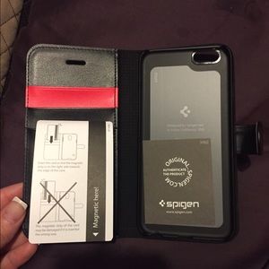 iPhone 6 Black Wallet Case