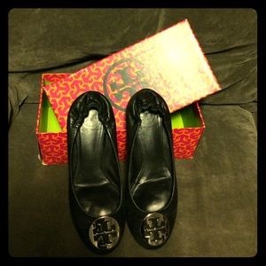 ORIGINAL BLACK REVA TORY BURCH BALLET FLATS