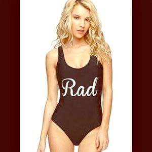 LA hearts one piece bathing suit
