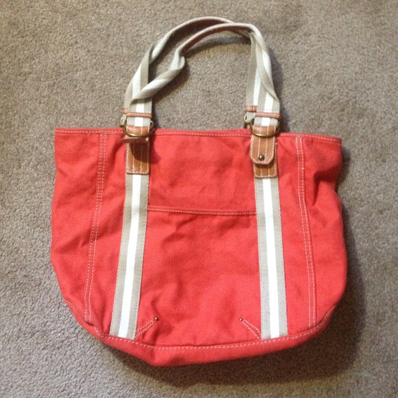 GAP orange converse soft red/ sunset orange bag