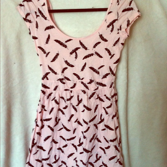 Light pink feather dress