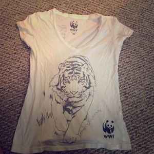 WWF for forever 21 size Xs tiger top