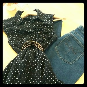 Polka Dot Button Down