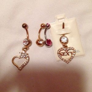Lot of belly rings