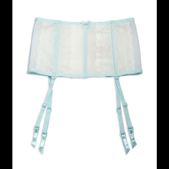 Betsey Johnson Garter Belt Tiffany Blue