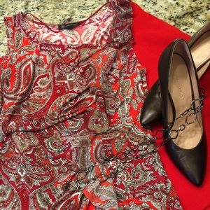 SOLD!!!! INC red multi asymmetrical tank