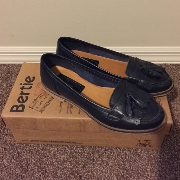 Navy blue loafers