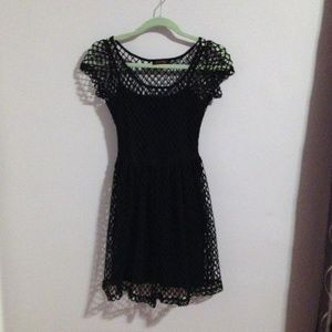 Motel Rocks Fishnet Backless Dress