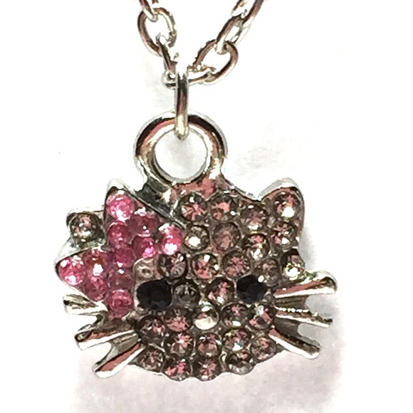 Jewelry -  kitty crystal necklace