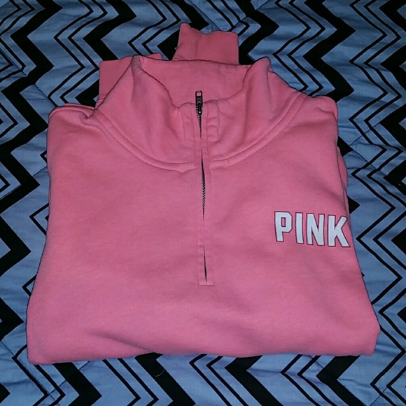 Pink quarter zip
