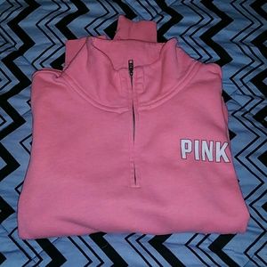 Pink quarter zip