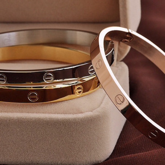 COMMENT TO RESERVE!• Silver, Gold & Rose Bangles• - Picture 2 of 4