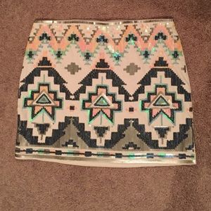 Express Sequins Skirt