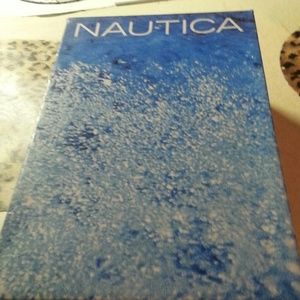 nautica womens shoes blue and brown n white