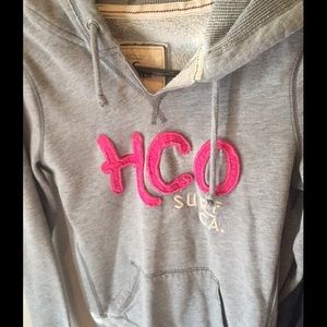 Grey Hollister hoodie