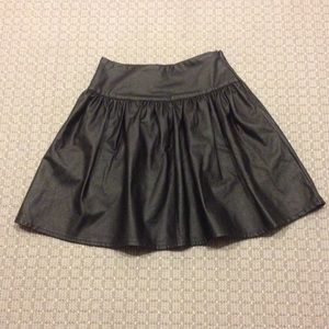 French connection leather skirt